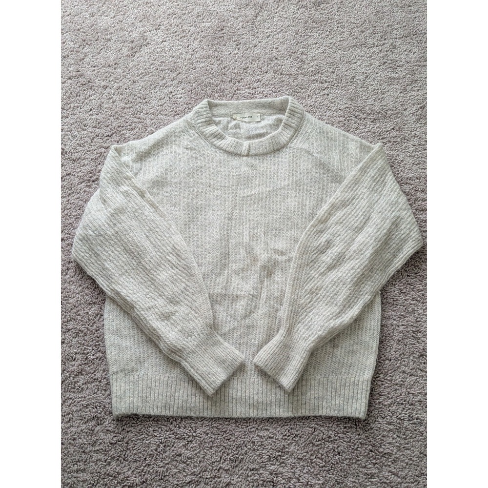 Everlane The Cocoon Crew Sweater in Alpaca Wool Blend Almond Women's Medium